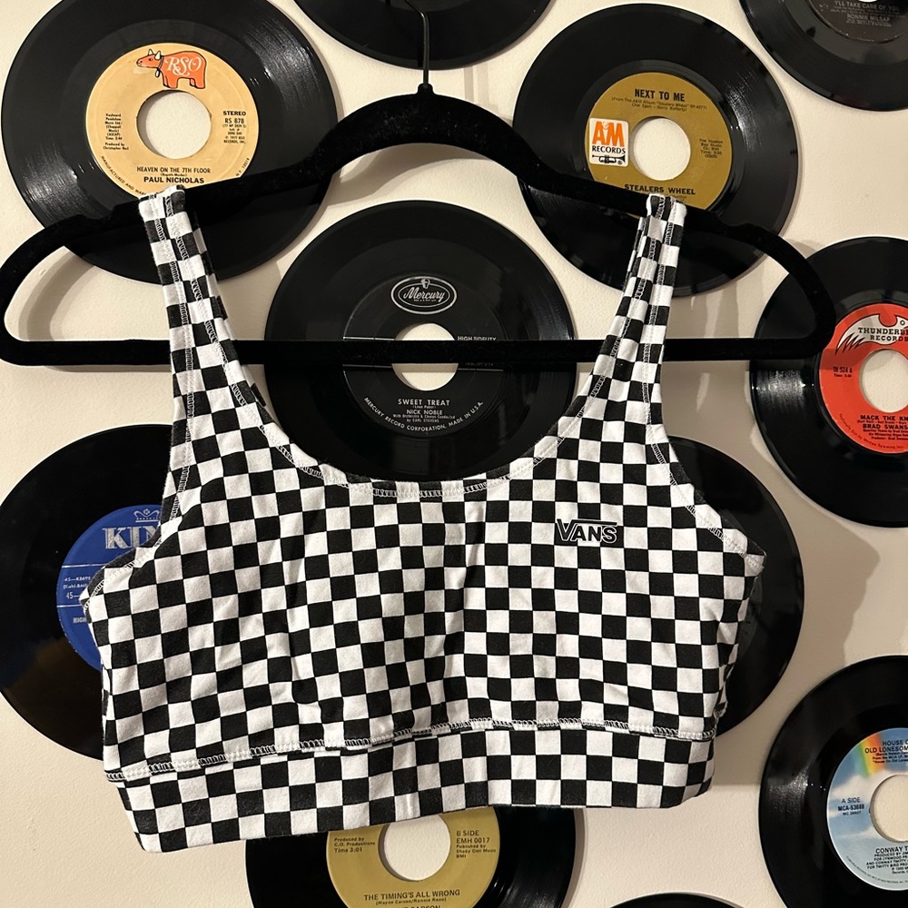 Vans checkered sports bra